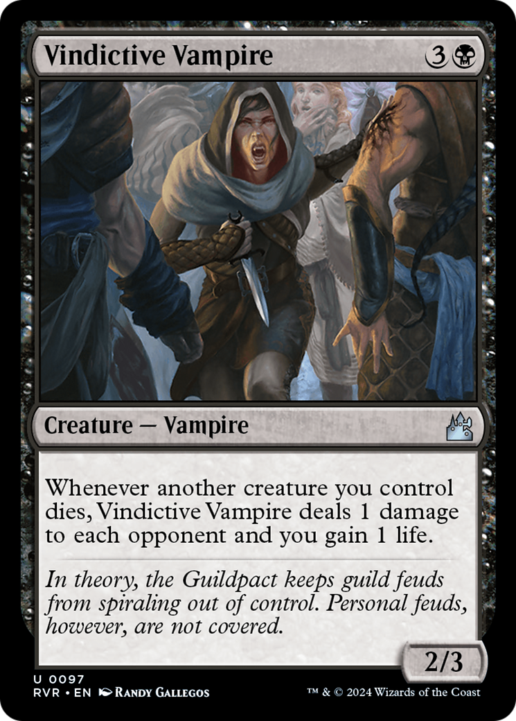 Vindictive Vampire (RVR-097) - Ravnica Remastered Foil