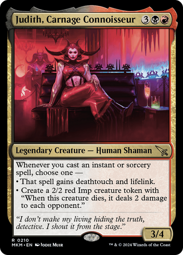 Judith, Carnage Connoisseur (MKM-210) - Murders at Karlov Manor Foil