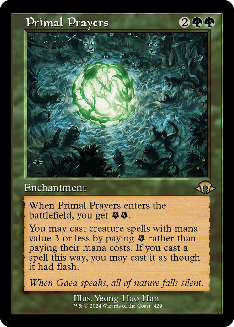 Primal Prayers (MH3-429) - Modern Horizons 3 Foil