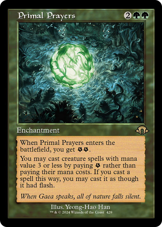 Primal Prayers (MH3-429) - Modern Horizons 3 Foil