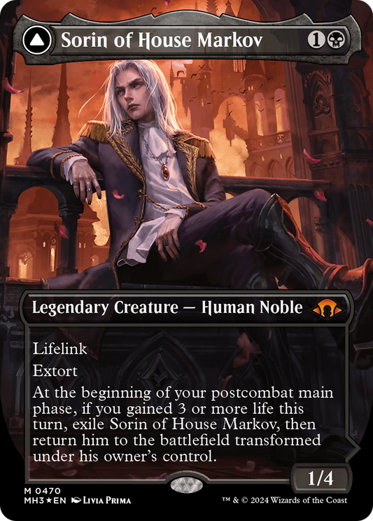 Sorin of House Markov // Sorin, Ravenous Neonate (MH3-470) - Modern Horizons 3 (Borderless) Foil