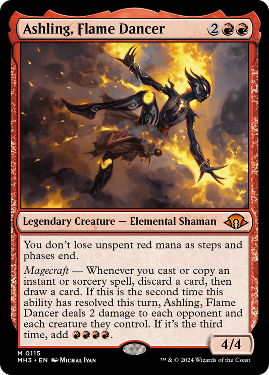 Ashling, Flame Dancer (MH3-115) - Modern Horizons 3 Foil