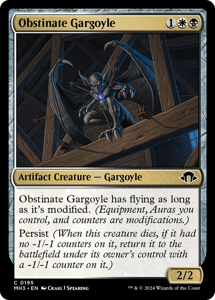 Obstinate Gargoyle (MH3-195) - Modern Horizons 3