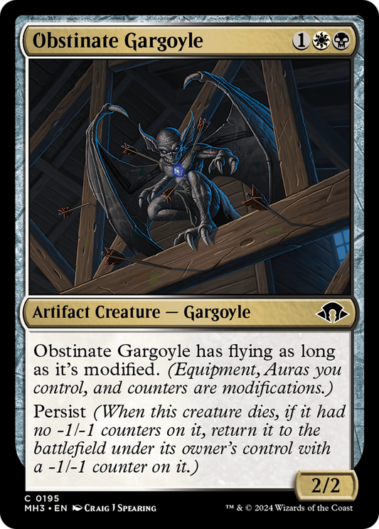 Obstinate Gargoyle (MH3-195) - Modern Horizons 3