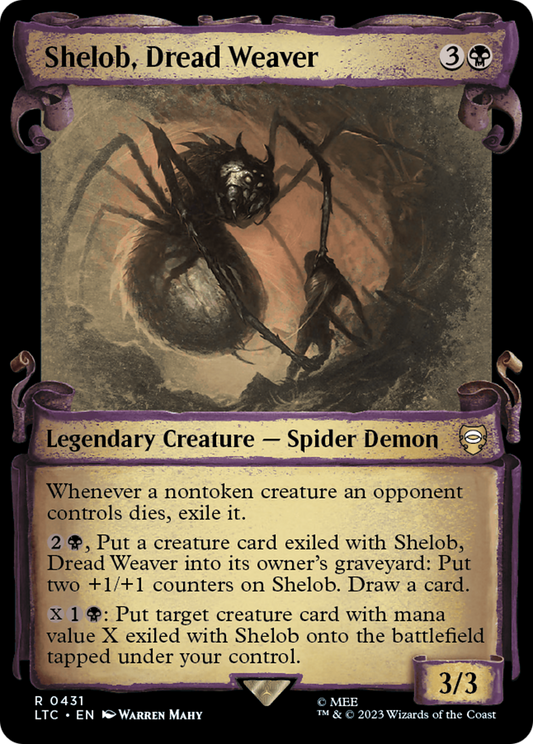 Shelob, Dread Weaver Foil Showcase Scrolls