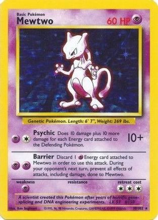 Mewtwo Holo Unlimited