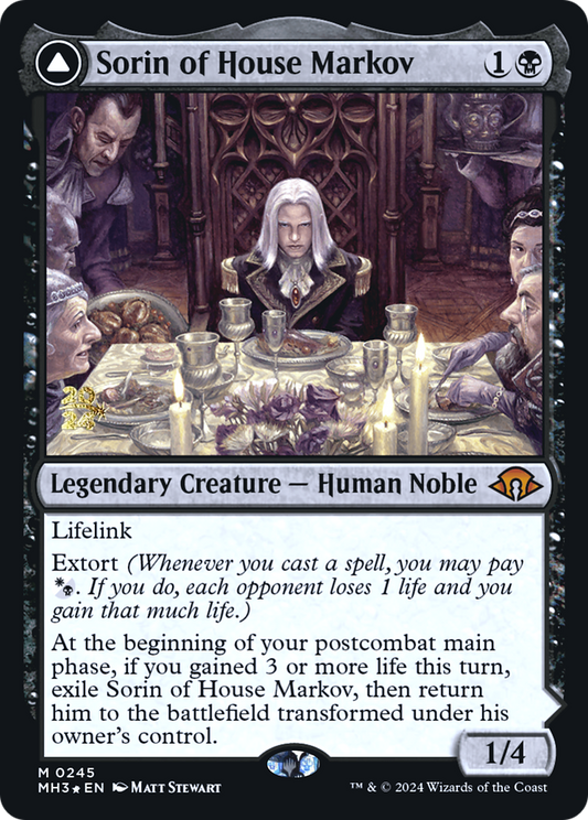 Sorin of House Markov // Sorin, Ravenous Neonate (PMH3-245S) - Modern Horizons 3 Promos Foil