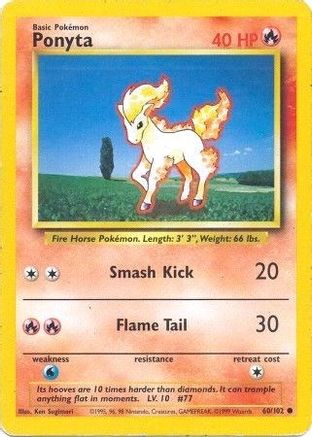 Ponyta 60/102 - Base Set