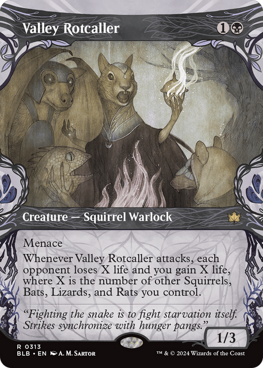 Valley Rotcaller (BLB-313) - Bloomburrow: (Showcase) Foil