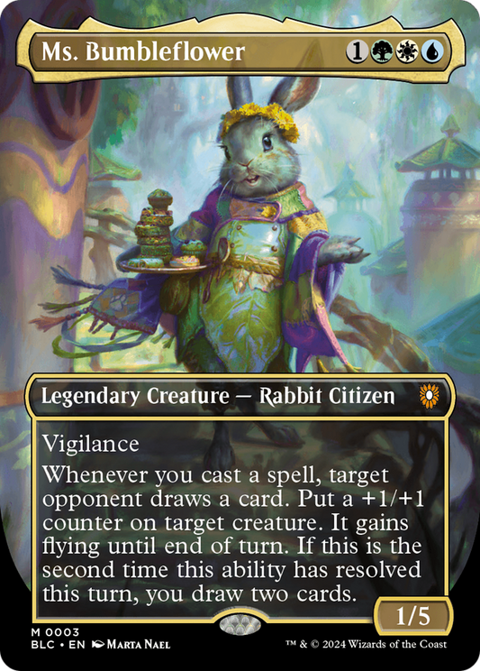 Ms. Bumbleflower (BLC-003) - Bloomburrow Commander (Borderless) Foil