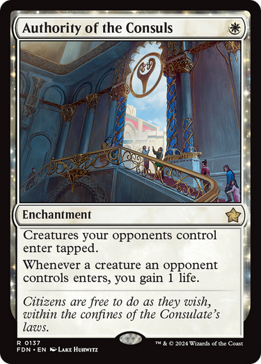 Authority of the Consuls (FDN-137) - Foundations: (enchantment)