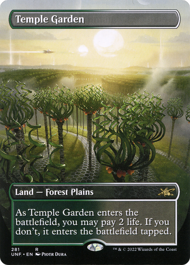 Temple Garden (Borderless) (UNF-281) - Unfinity (Borderless)