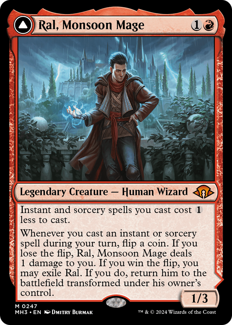 Ral, Monsoon Mage // Ral, Leyline Prodigy (MH3-247) - Modern Horizons 3