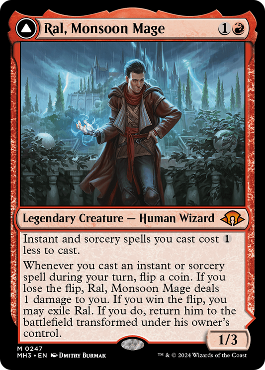 Ral, Monsoon Mage // Ral, Leyline Prodigy (MH3-247) - Modern Horizons 3 Foil