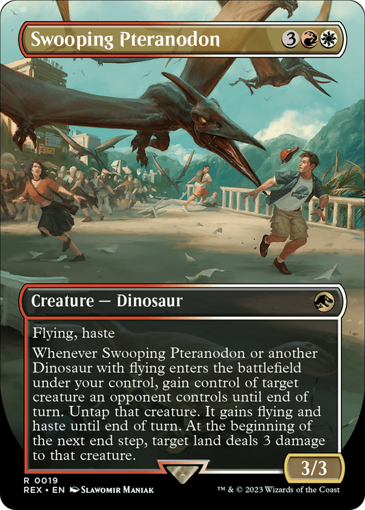 Swooping Pteranodon (REX-019) - Jurassic World Collection (Borderless) Foil