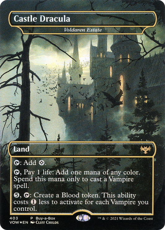 Voldaren Estate (BABP-403) - Innistrad: Crimson Vow / Castle Dracula (Borderless) Foil