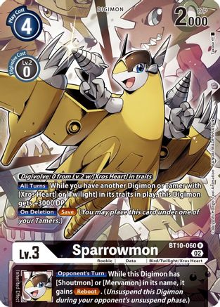 Sparrowmon (Alternate Art) (BT10-060) - Xros Encounter Foil