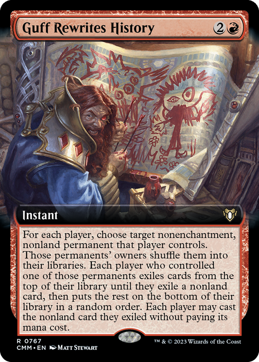 Guff Rewrites History (CMM-767) - Commander Masters: (Extended Art)