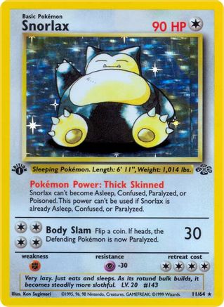 Snorlax (11) 11/64 - Jungle Unlimited Holofoil