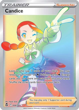 Candice (Secret) 204/195 - SWSH12 Silver Tempest Holofoil