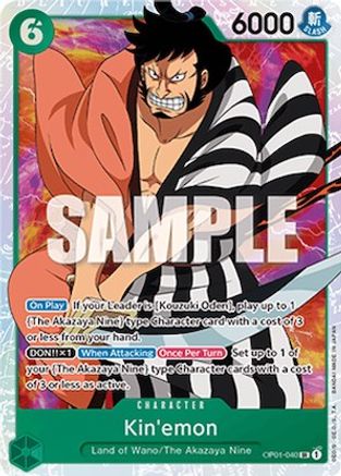 Kin'emon (OP01-040) - Romance Dawn Foil