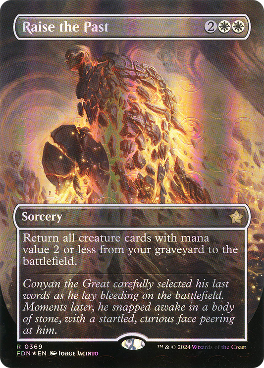 Raise the Past (FDN-369) - Foundations (Borderless) Foil