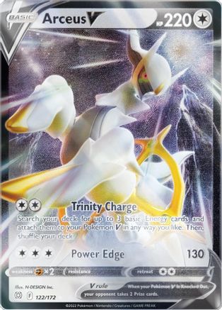 Arceus V Metal Card