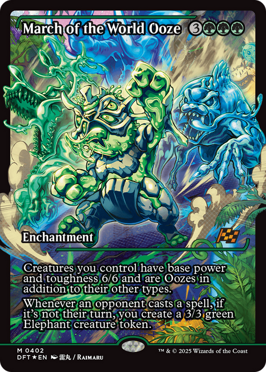 March of the World Ooze (Showcase) (DFT-402) - Aetherdrift Foil