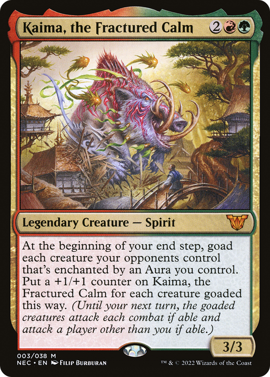 Kaima, the Fractured Calm (NEC-003) - Neon Dynasty Commander Foil