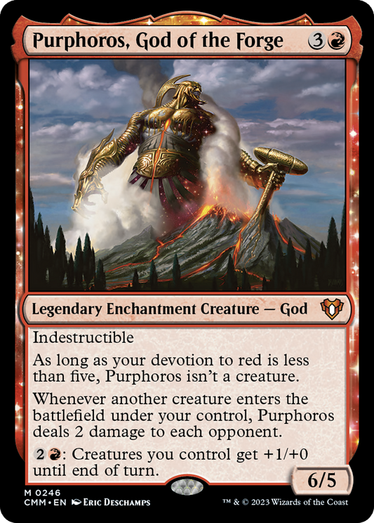 Purphoros, God of the Forge (CMM-246) - Commander Masters: (nyxtouched)