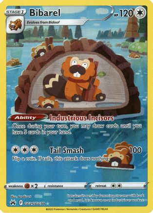 Bibarel GG25/70 - Crown Zenith Galarian Gallery Holofoil