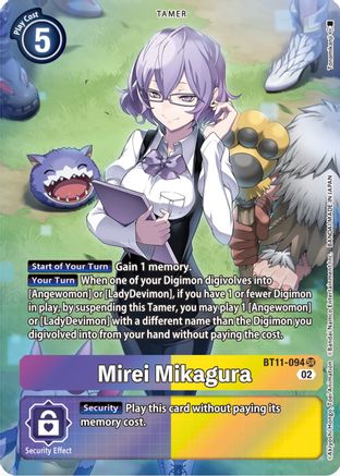 Mirei Mikagura (Alternate Art) (BT11-094) - Dimensional Phase Foil