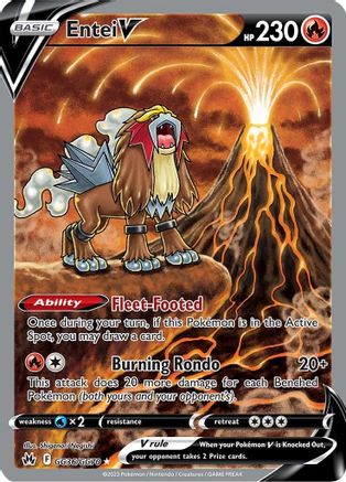 Entei V GG36/70 - Crown Zenith Galarian Gallery Holofoil