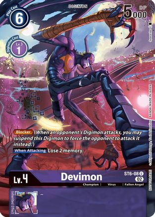 Devimon (Digimon Illustration Competition Pack 2022) (ST6-08) - Dimensional Phase