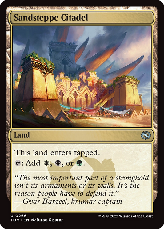Sandsteppe Citadel (TDM-266) - Tarkir: Dragonstorm Foil