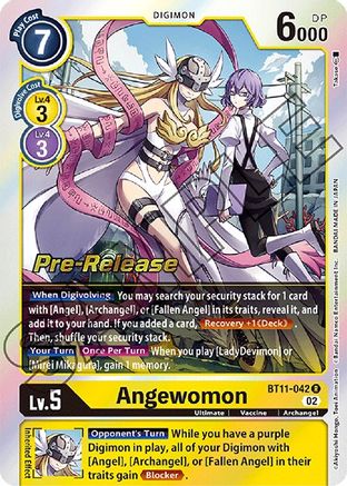 Angewomon (BT11-042) - Dimensional Phase Pre-Release Cards Foil