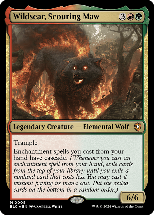 Wildsear, Scouring Maw (BLC-008) - Bloomburrow Commander Foil