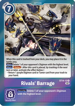 Rivals' Barrage (ST14-12) - Starter Deck 14: Beelzemon Advanced Deck Set Foil