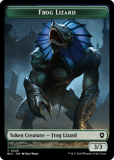 Frog Lizard (TBLC-028) - Bloomburrow Commander Tokens Foil