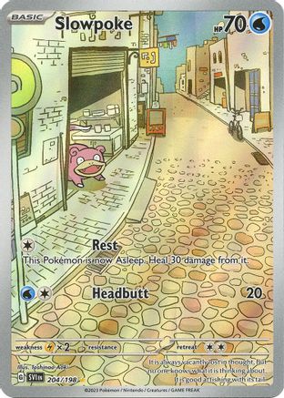 Slowpoke Illustration Rare