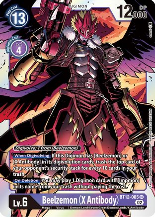 Beelzemon (X Antibody) (BT12-085) - Across Time Foil