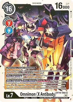 Omnimon (X Antibody) (BT10-086) - Revision Pack Cards