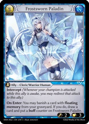 Frostsworn Paladin (278) - Dawn of Ashes Alter Edition