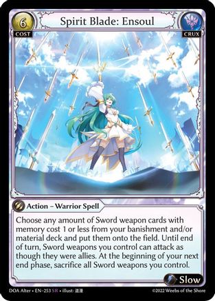 Spirit Blade: Ensoul (253) - Dawn of Ashes Alter Edition