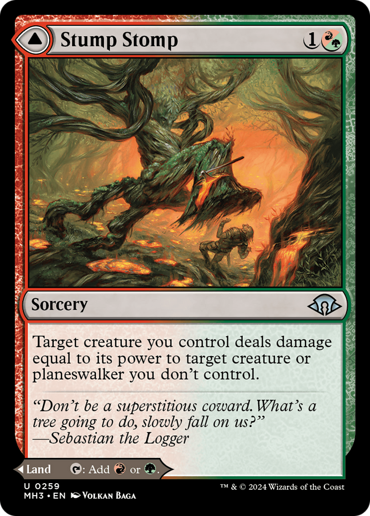 Stump Stomp // Burnwillow Clearing (MH3-259) - Modern Horizons 3 Foil