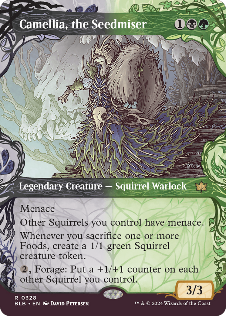 Camellia, the Seedmiser (BLB-328) - Bloomburrow: (Showcase) Foil
