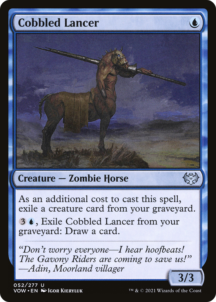 Cobbled Lancer (VOW-052) - Innistrad: Crimson Vow Foil