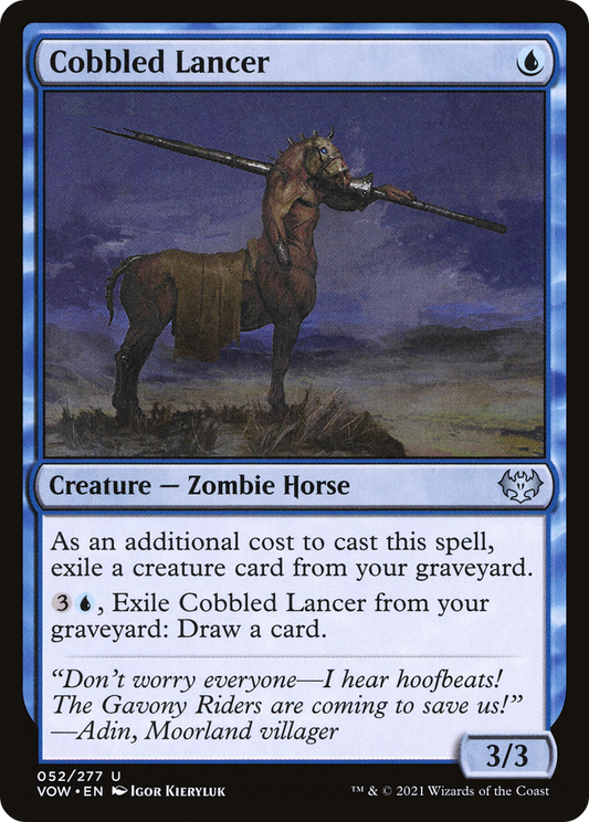 Cobbled Lancer (VOW-052) - Innistrad: Crimson Vow Foil