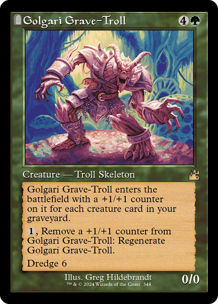 Golgari Grave-Troll Retroframe Foil