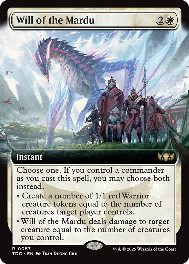 Will of the Mardu (TDC-057) - Commander: Tarkir: Dragonstorm: (Extended Art)